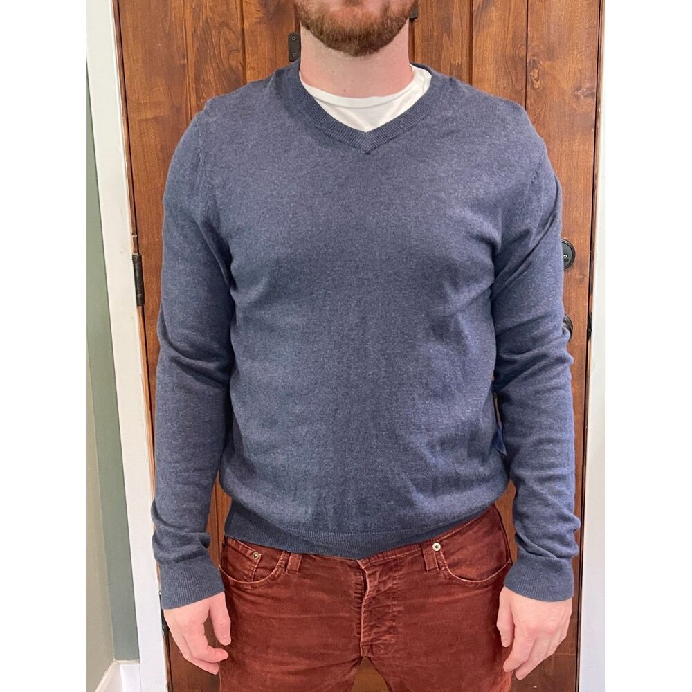 Nordstom Men's Shop Cotton/Cashmere Blend Sweater - Size Small